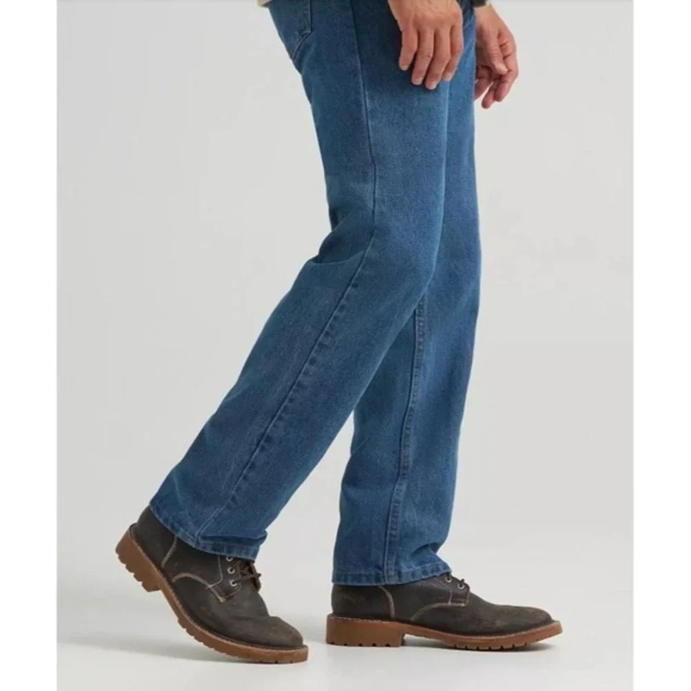 Wrangler Premium Quality Mens 40x30 Straight Fit‎ Blue Jeans 954T1MS Workwear